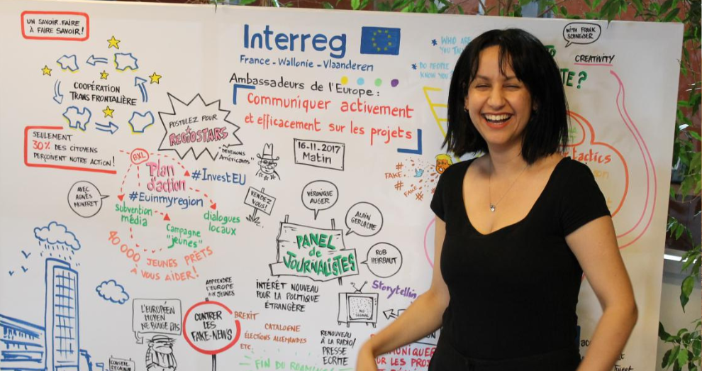 Bezoek van onze Interreg Volunteer Youth-reporter aan het Technische team voor Interreg in Frankrijk
